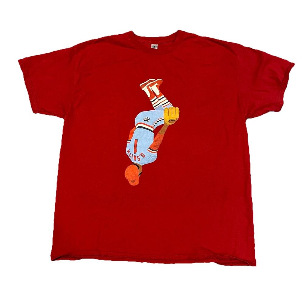 Ozzie Smith Backflip T-Shirt Red Mens XL St. Louis Cardinals
